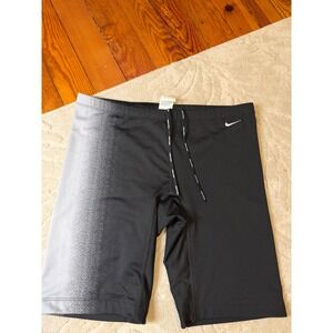 Nike Swim Mens Black Grey Gradient Jammer Swim Shorts NESS9052 Size 38